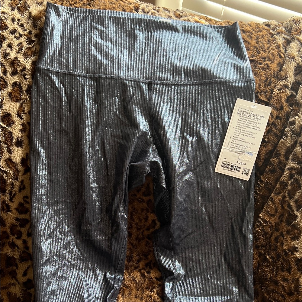 Lululemon Athletica Align Rib Shine Leggings 28”